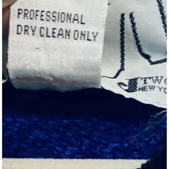 Sweater Sweater J Two Cardigan Sweater Womens Large Blue Embroidered Artsy Cozy - Picture 5 of 6